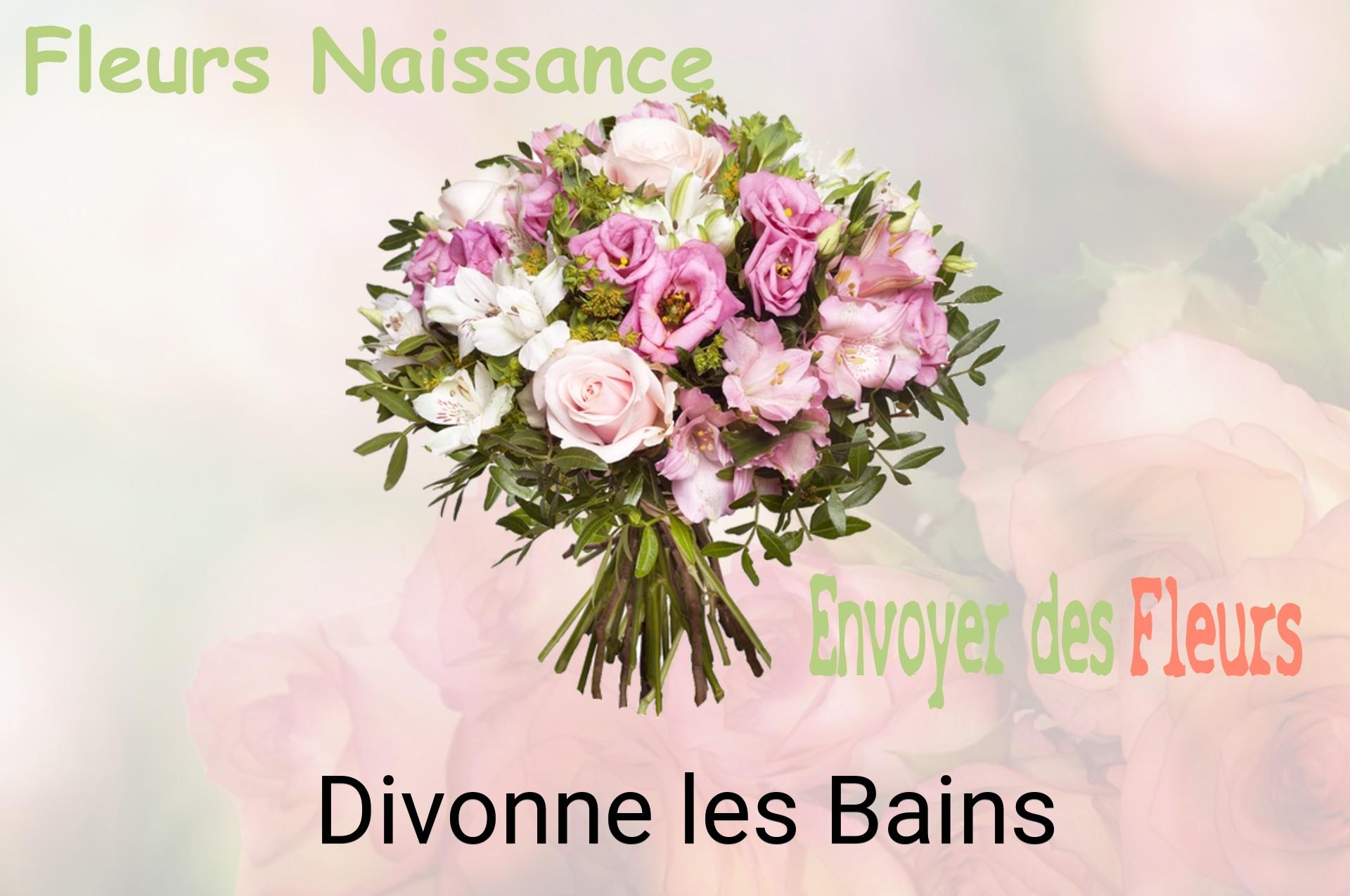 Bouquet de fleurs de naissance livré à Divonne-les-Bains